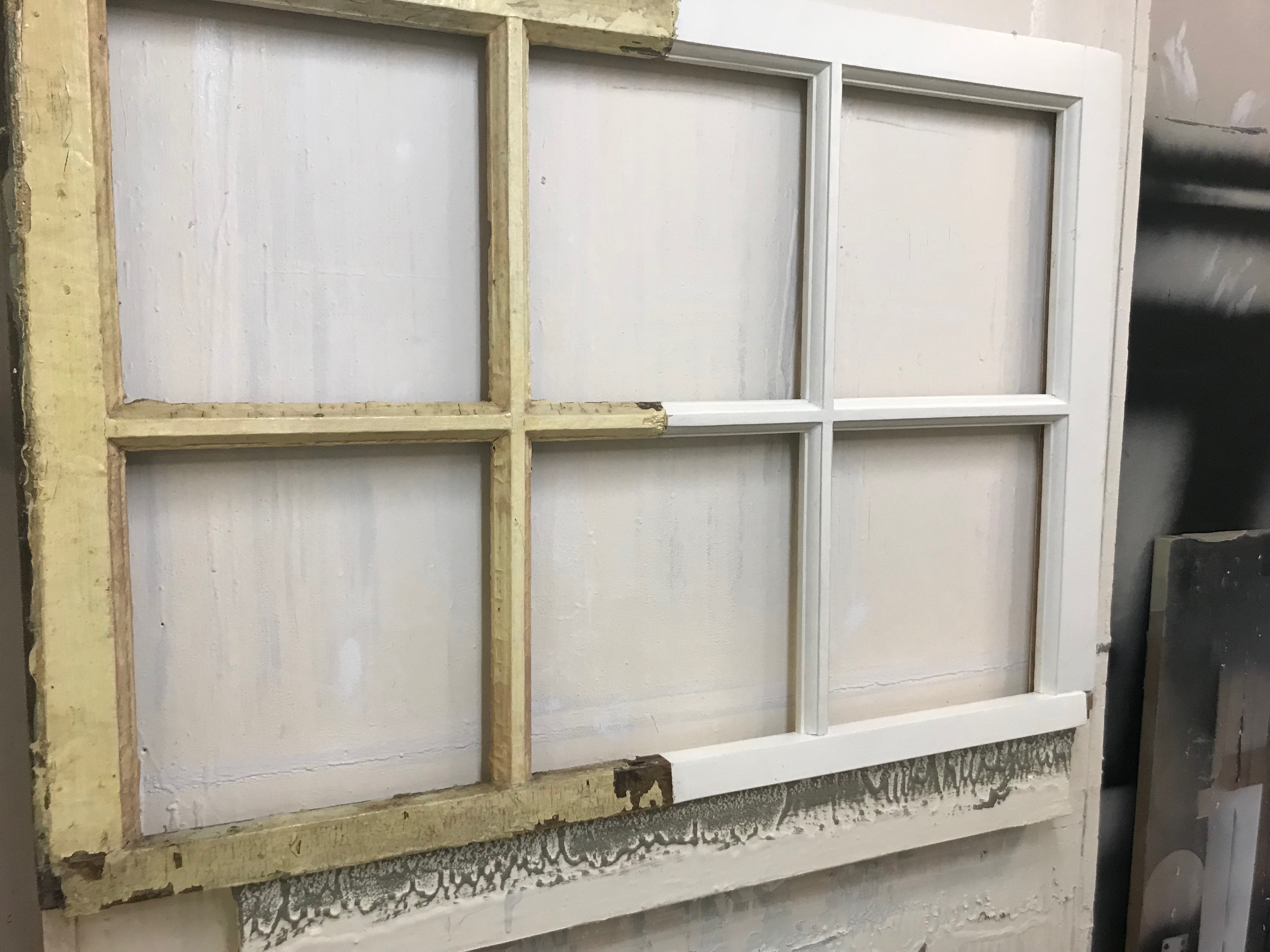 Half Restored Window Sash