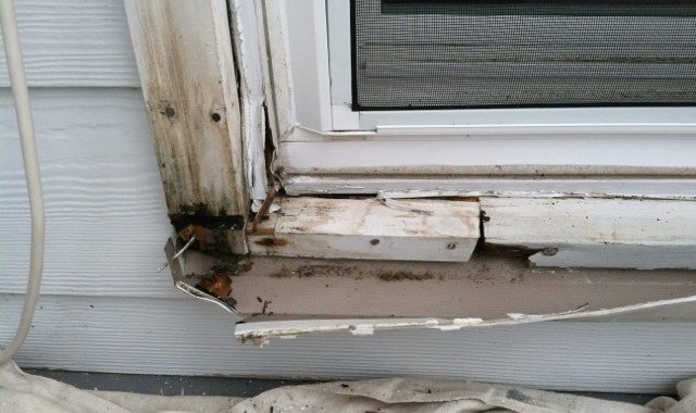 Rotten window sill